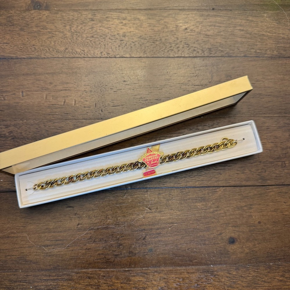 Jacoby Custom Crafted Bracelet Women Gold 12kt Gold Filled Double Link Vintage